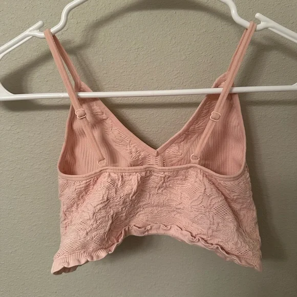 Free people Women's Pink Lace Bralette - Picture 2 of 3
